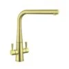 Rangemaster Conical Dual Lever Monobloc Kitchen Tap - Brushed Brass - TCO1BB/ -Kitchen Shop t c tco1bb