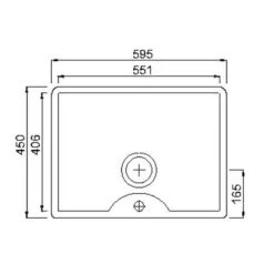 Thomas Denby Legacy 1 Bowl Ceramic Kitchen Sink With Tap Ledge - White - LEG600T 7 Thomas Denby Legacy 1 Bowl Ceramic Kitchen Sink With Tap Ledge - White - LEG600T -Kitchen Shop thomas denby legacy leg600t dimensions