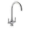 Rangemaster Cruciform Spa Dual Lever Filter Kitchen Tap - Brushed Chrome - TSA5BF/