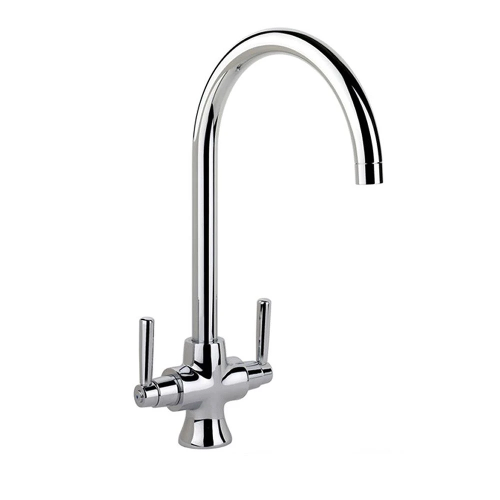 Rangemaster Cruciform Spa Dual Lever Filter Kitchen Tap - Brushed Chrome - TSA5BF/ 3 Rangemaster Cruciform Spa Dual Lever Filter Kitchen Tap - Brushed Chrome - TSA5BF/