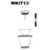 Rangemaster WKIT13/ Chrome Waste Kit - WKIT13/ -Kitchen Shop wkit13 1